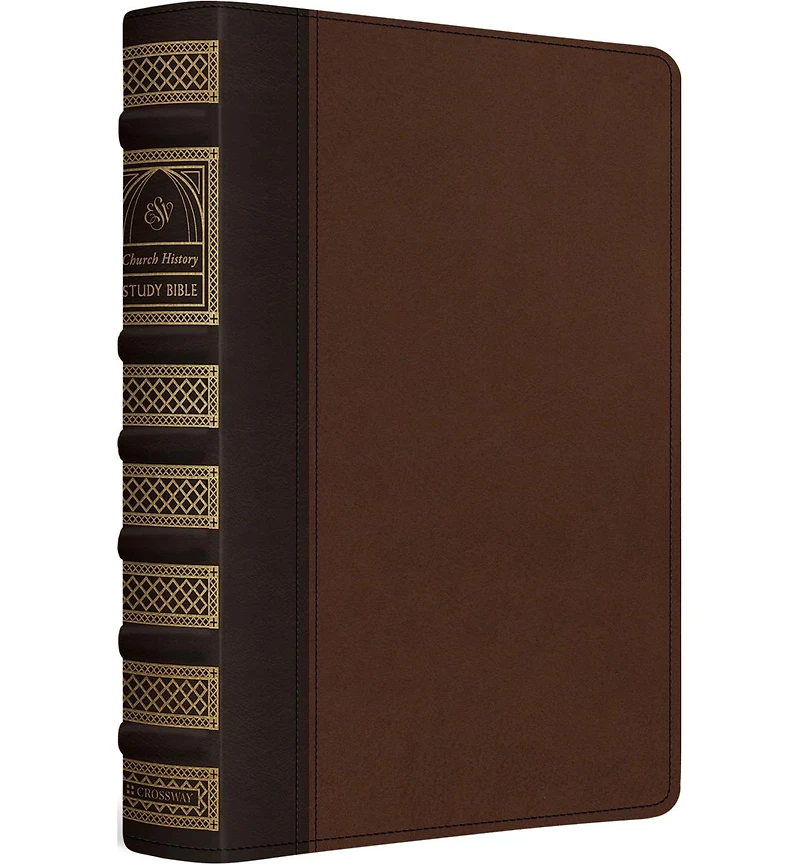 Esv Church History Study Bible- Trutone, Brown, Walnut, Timeless Design