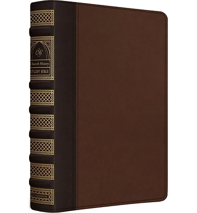 Esv Church History Study Bible- Trutone, Brown, Walnut, Timeless Design