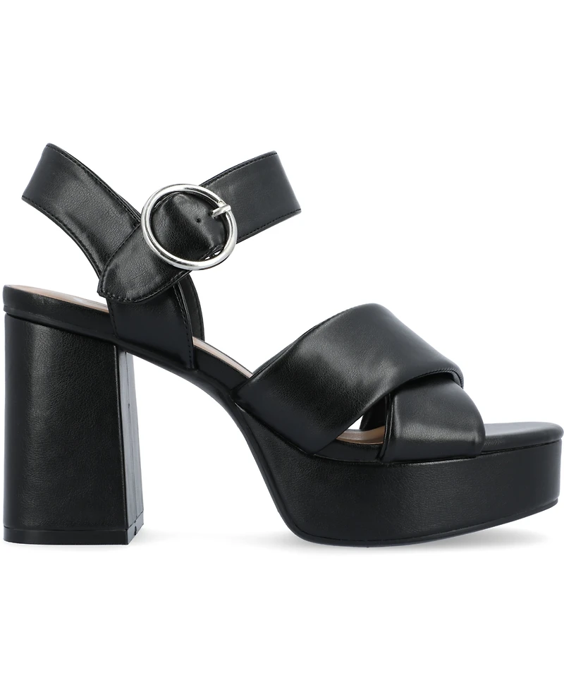 Journee Collection Women's Akeely Platform Sandals