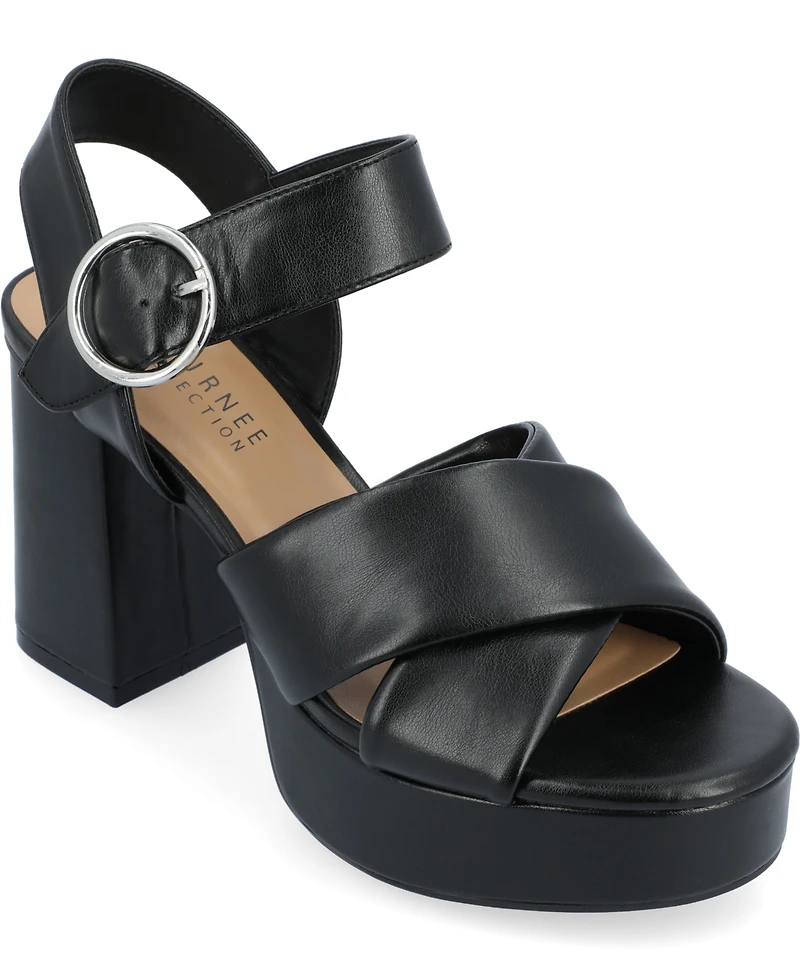 Journee Collection Women's Akeely Platform Sandals