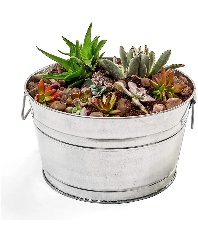Behrens Multi-purpose Round Galvanized Steel Tub, 15 Gal - Silver