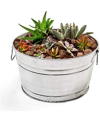 Behrens Multi-purpose Round Galvanized Steel Tub, 15 Gal - Silver