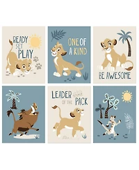 Lambs & Ivy Disney Baby Lion King Unframed Wall Art - Simba/Timon/Pumba