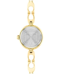 Coach Women's Gracie Quartz Gold-Tone Stainless Steel Bangle Watch 23mm