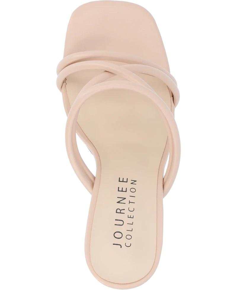 Journee Collection Women's Louisse Crisscross Slip-On Sandals