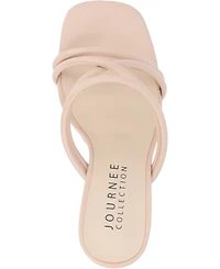 Journee Collection Women's Louisse Crisscross Slip-On Sandals