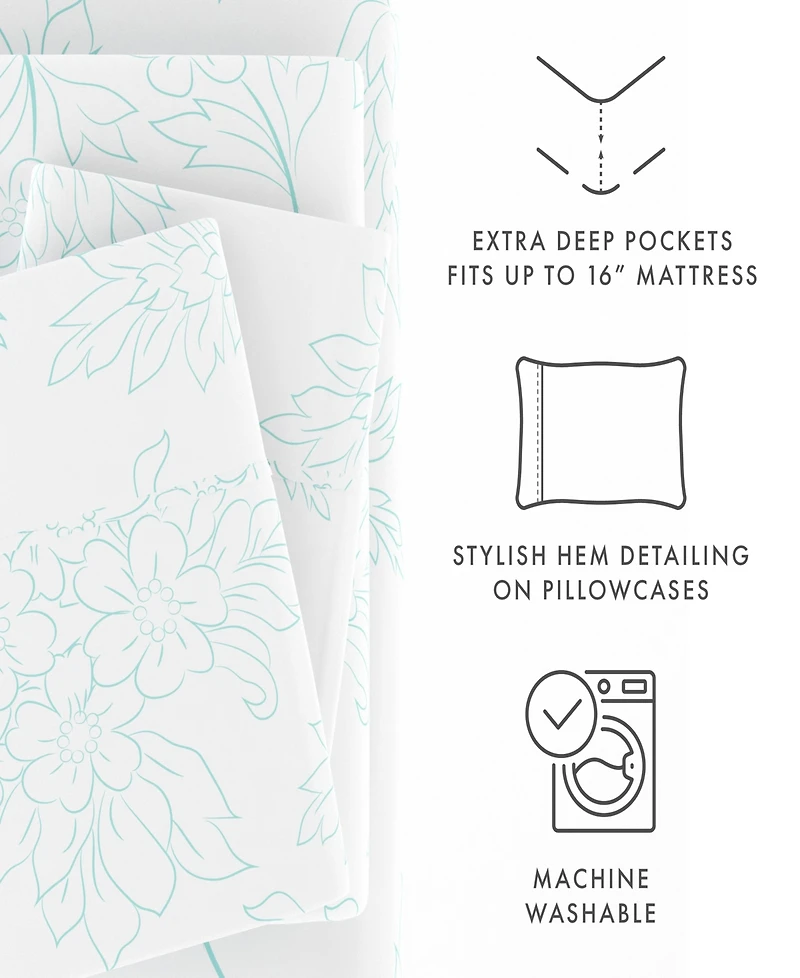 ienjoy Home The Timeless Classics Premium Ultra Soft Pattern -Pc. Sheet Set
