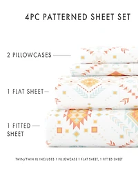 ienjoy Home The Boho & Beyond Premium Ultra Soft Pattern -Pc. Sheet Set