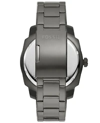 Fossil Men's Machine Quartz Gray Stainless Steel Bracelet Watch, 49mm