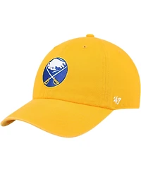 Men's '47 Brand Gold Buffalo Sabres Clean Up Adjustable Hat