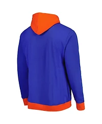 Men's Mitchell & Ness Royal Denver Broncos Big Face 5.0 Pullover Hoodie
