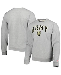Men's League Collegiate Wear Gray Army Black Knights 1965 Arch Essential Fleece Pullover Sweatshirt