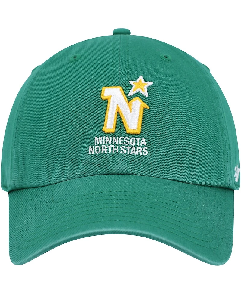 Men's '47 Brand Kelly Green Minnesota North Stars Clean Up Adjustable Hat