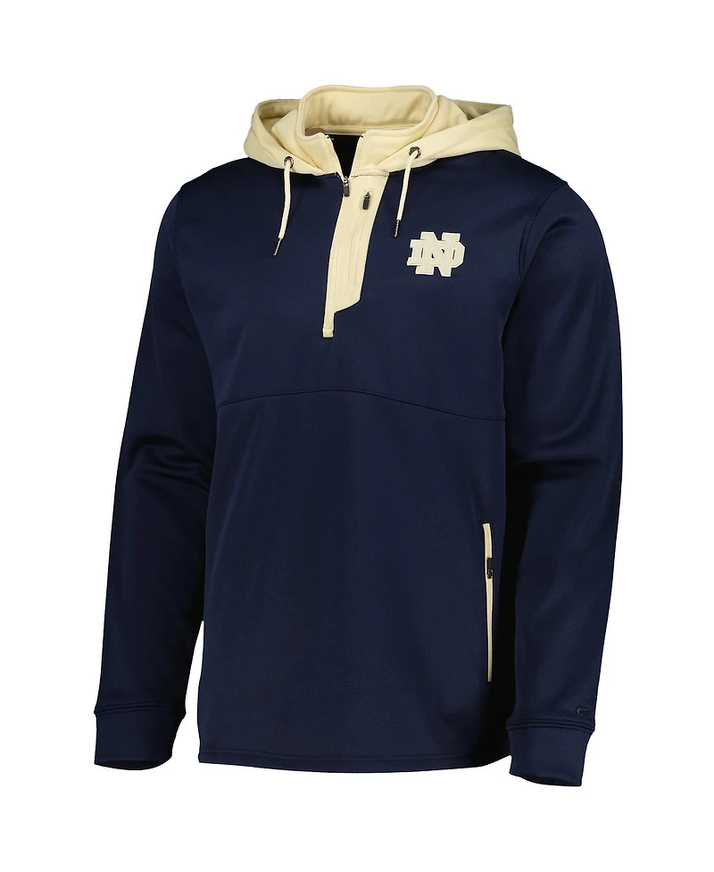 Men's Colosseum Notre Dame Fighting Irish Luge 3.0 Quarter-Zip Hoodie