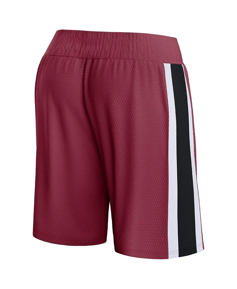 Men's Fanatics Wine Cleveland Cavaliers Referee Iconic Team Mesh Shorts