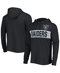 Men's '47 Brand Black Las Vegas Raiders Field Franklin Pullover Hoodie