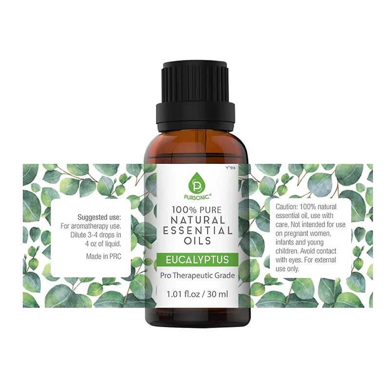 Pursonic 100% Pure & Natural Eucalyptus Essential Oils