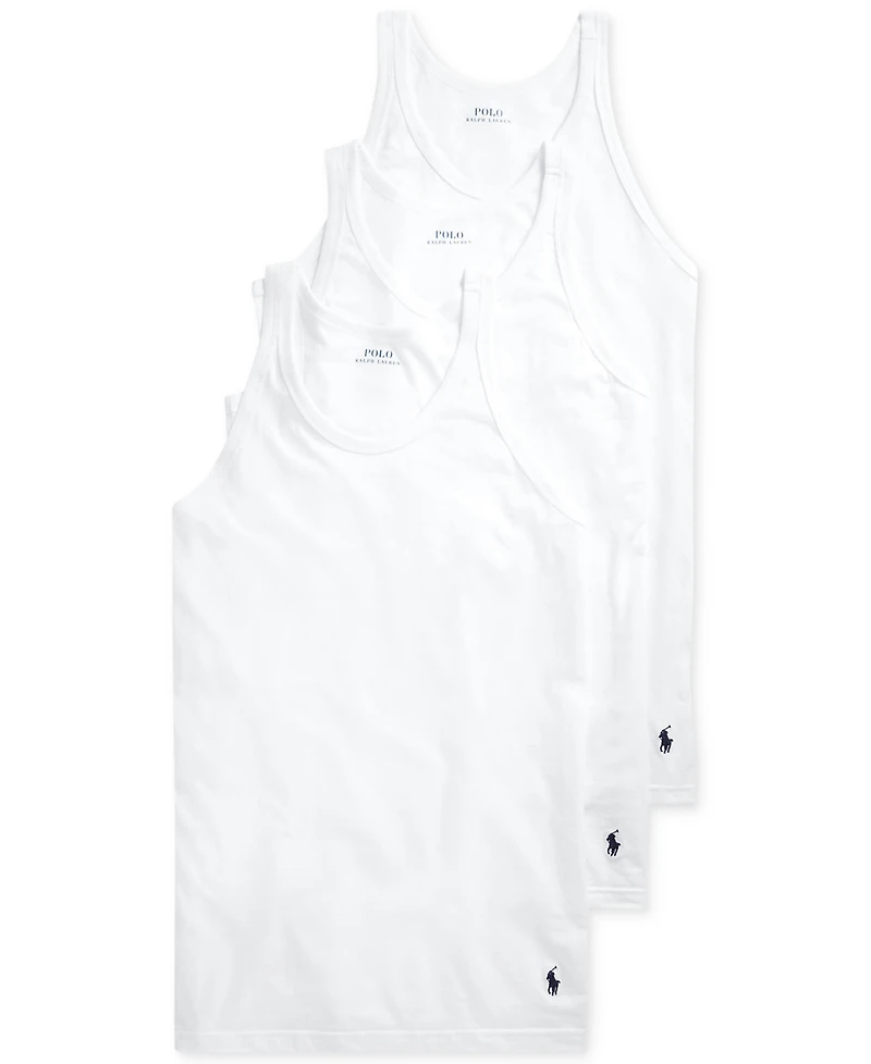 Polo Ralph Lauren Men's 3-Pack Slim Fit Classic Undershirts
