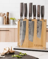 Cuisine::pro Damashiro Emperor Shi Knife Block Set, 7 Piece