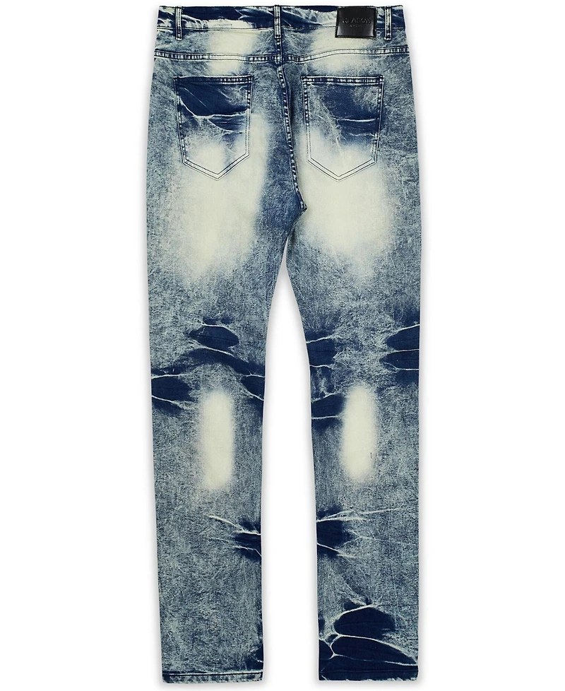 Reason Men's Big and Tall Craft Medium Rinse Denim Jeans
