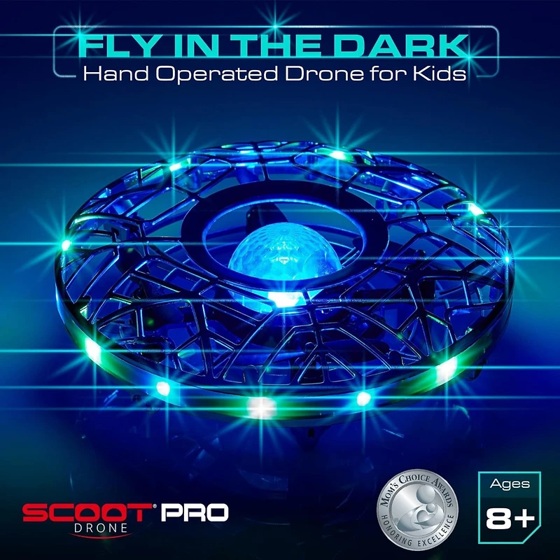 Force1 Scoot Pro Hand Operated Drone for Kids And Adults - Blue