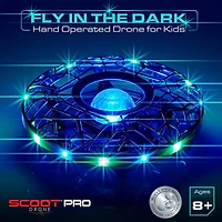 Force1 Scoot Pro Hand Operated Drone for Kids And Adults - Blue