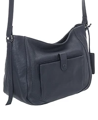 Mancini Women's Pebbled Sophia Crossbody Handbag