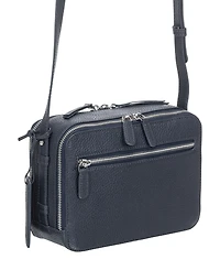 Mancini Women's Pebbled Rachel Camera Style Crossbody Handbag