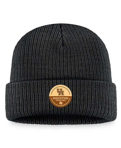 Men's Top of the World Black Houston Cougars Elijah Cuffed Knit Hat