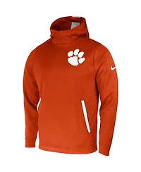 Men's Nike Orange Clemson Tigers 2-Hit Performance Pullover Hoodie