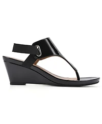 White Mountain Women's All Dres Wedge Sandals