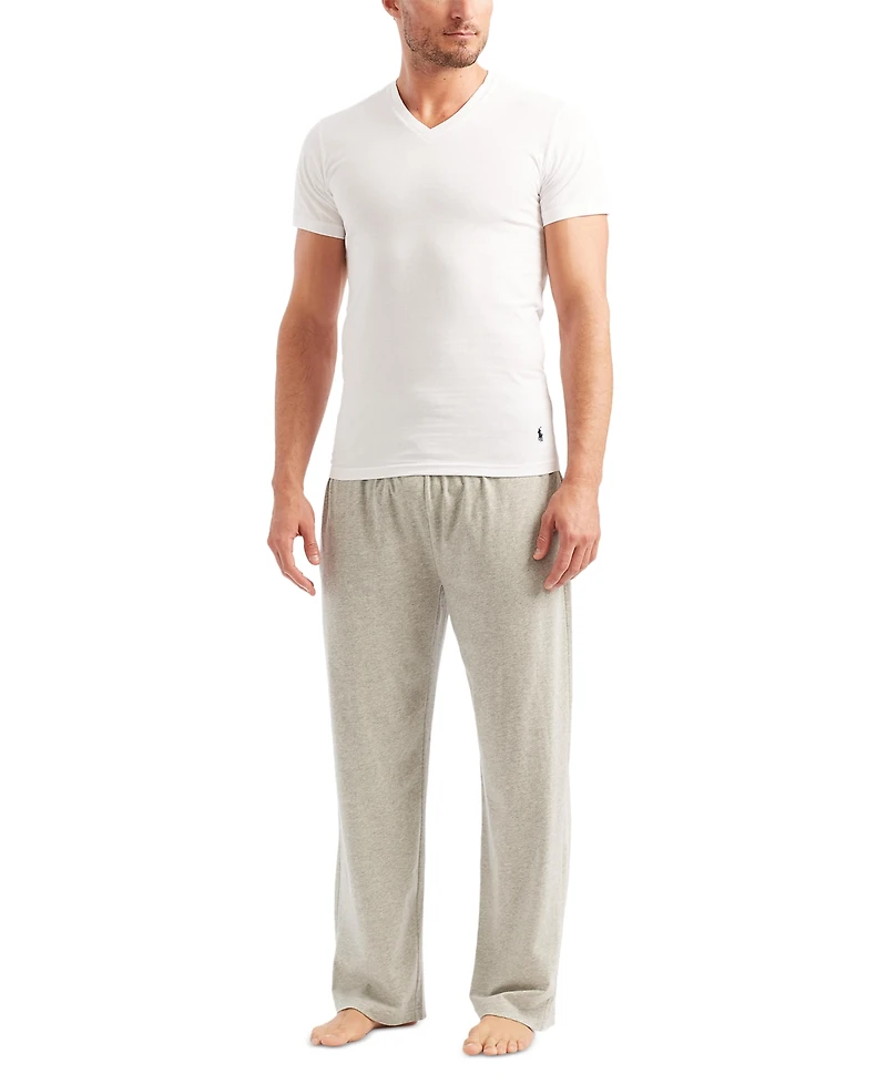 Polo Ralph Lauren Men's 5-Pack Slim Fit Classic Cotton V-Neck T-Shirts