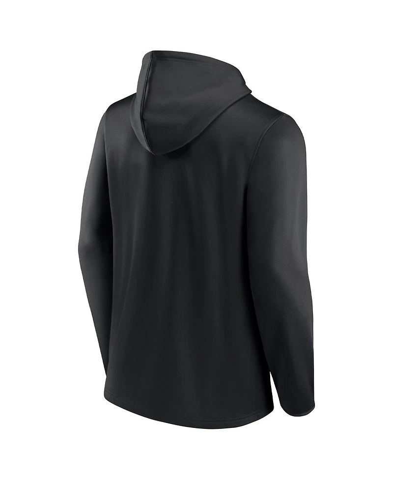 Men's Fanatics Black Iowa Hawkeyes Ball Carrier Full-Zip Hoodie