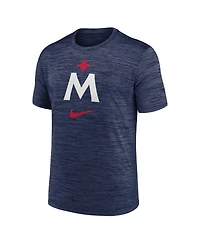 Men's Nike Navy Minnesota Twins 2023 Logo Velocity Performance T-shirt