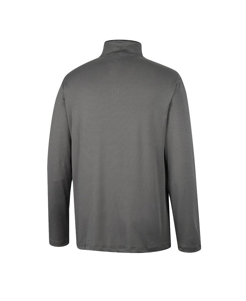 Men's Colosseum Charcoal Utah Utes Logo Quarter-Zip Windshirt