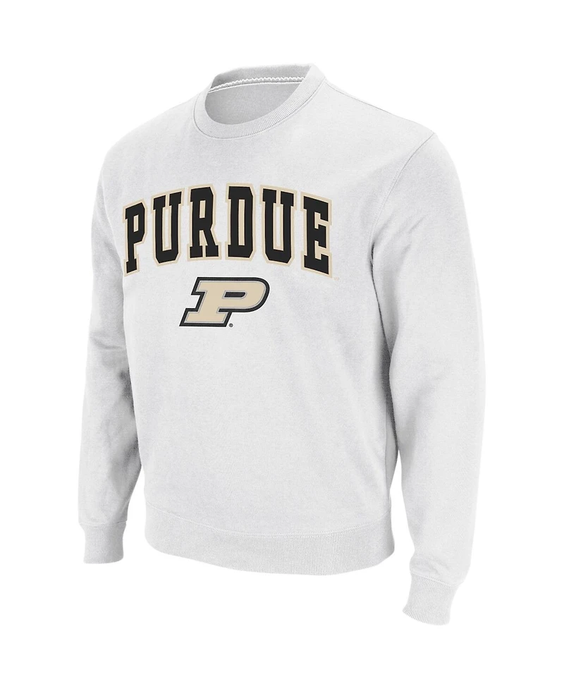 Colosseum Men's Purdue Boilermakers Arch & Logo Crew Neck Sweatshirt