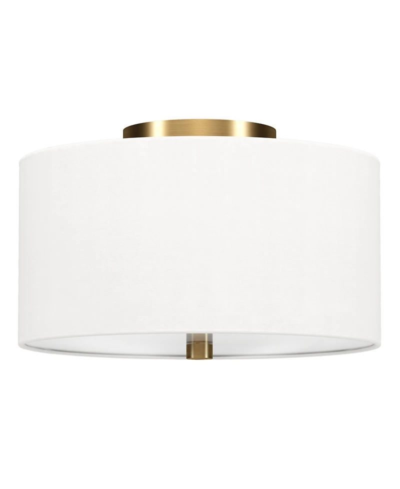 Ellis 12" Flush Mount with Fabric Shade