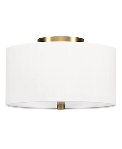 Ellis 12" Flush Mount with Fabric Shade
