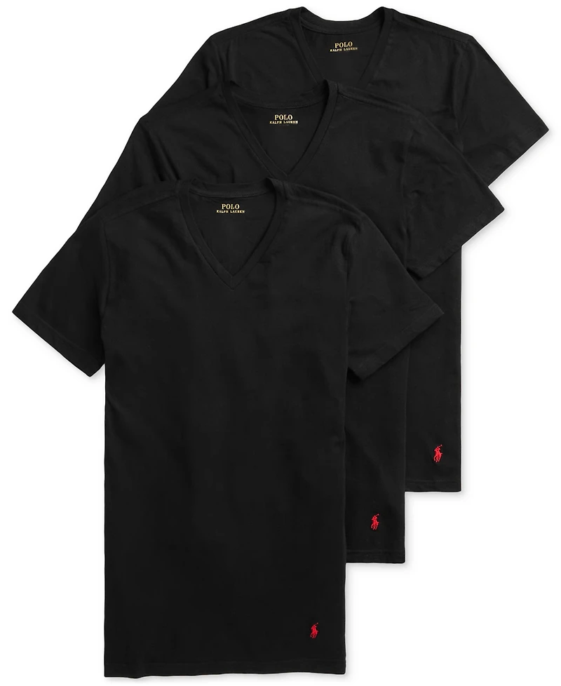 Polo Ralph Lauren Men's 3-Pack Slim Fit V-Neck Undershirts