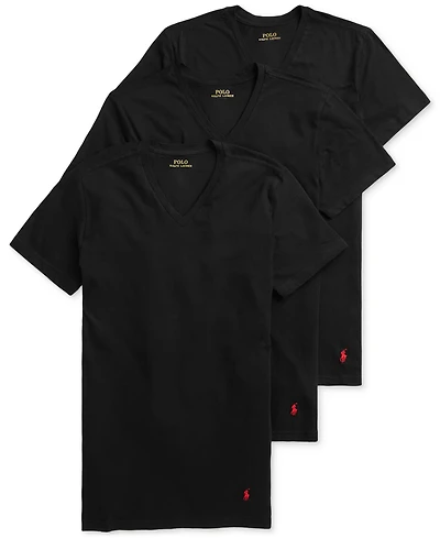 Polo Ralph Lauren Men's 3-Pack Slim Fit V-Neck Undershirts