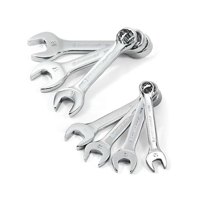 Powerbuilt 7 Piece Metric Stubby Combination Wrench Set