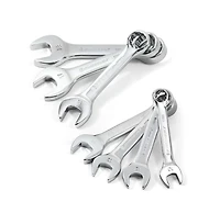Powerbuilt 7 Piece Metric Stubby Combination Wrench Set