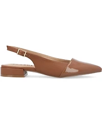 Journee Collection Women's Bertie Two Tone Slingback Flats