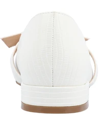 Journee Collection Women's Cait Bow Mary Jane Pointed Toe Flats