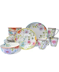 Euro Ceramica Charlotte 16 Pc. Dinnerware Set, Service for 4