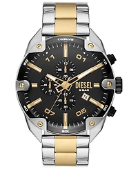 Diesel Men's Spiked Chronograph Two-Tone Stainless Steel Watch 49mm