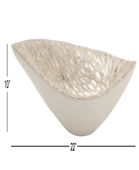 Rosemary Lane Mother of Pearl Tray, 22" x 6" x 10"