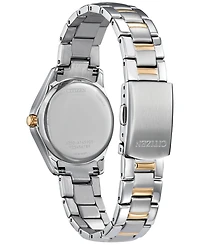 Citizen Eco-Drive Women's Crystal Two-Tone Stainless Steel Bracelet Watch 30mm