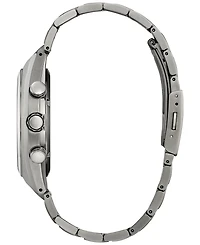 Citizen Eco-Drive Men's Chronograph Weekender Silver-Tone Titanium Bracelet Watch 43mm, Created for Macy's