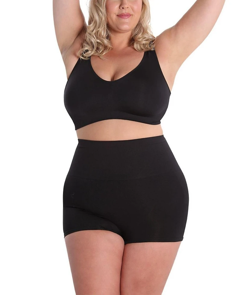 MeMoi Plus High-Waisted Seamless Shaping Boy Shorts